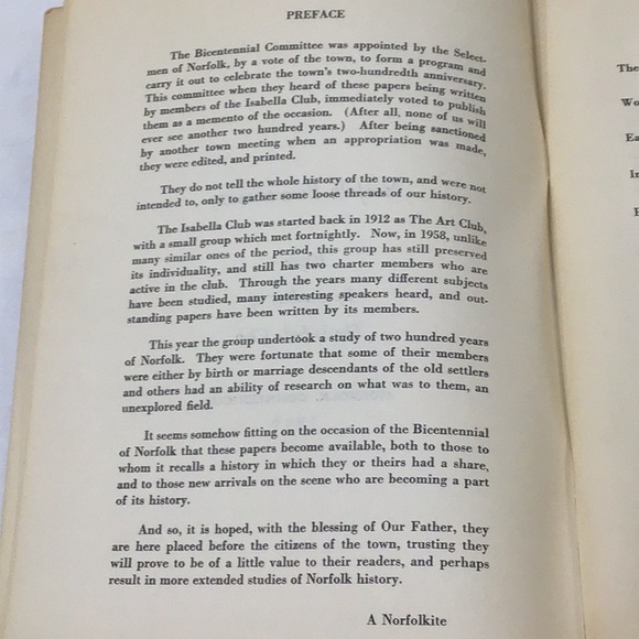 History Norfolk Conn 1958 - Picture 3 of 9